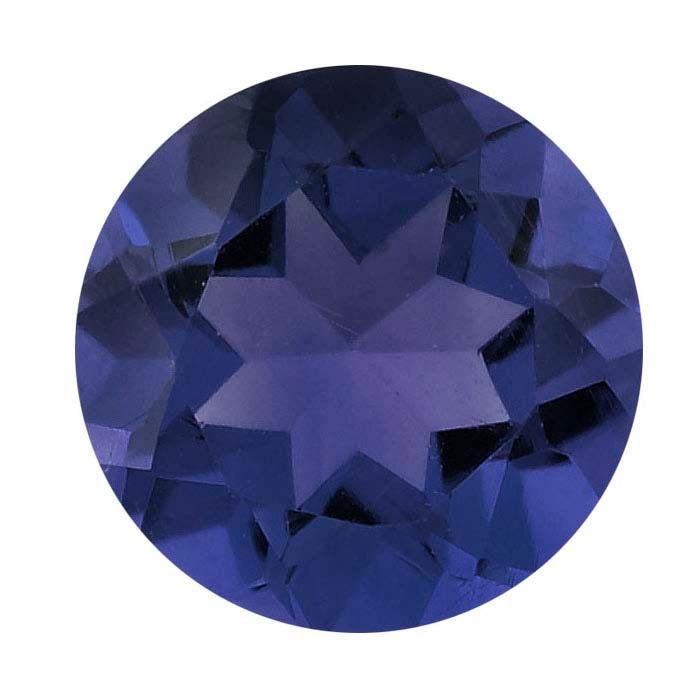 Iolite στρογγυλό πολύγωνο πολύτιμο λίθο 6mm, ποιότητα AA