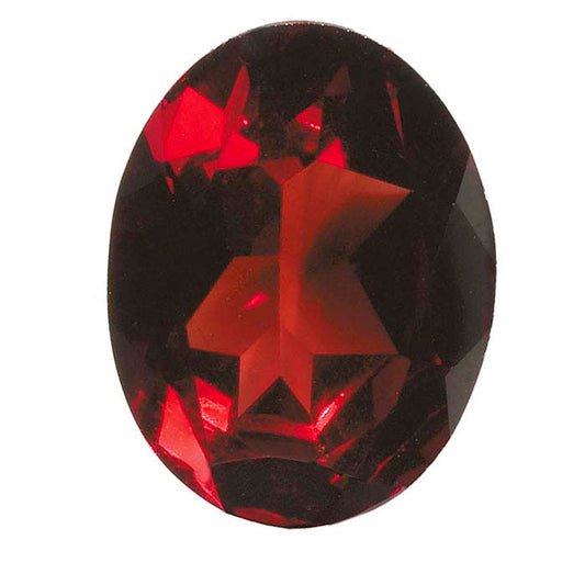 Garnet 7 x 5mm Oval Faceted Gemstone, AA-Grade