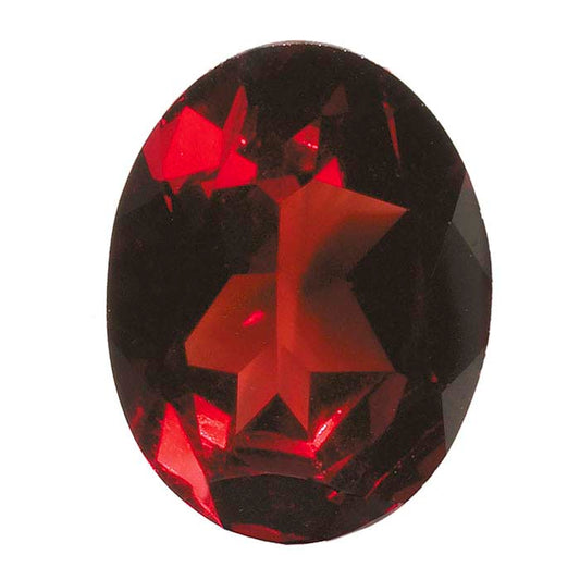 Garnet 8 x 6mm Oval Faceted Gemstone, AA-Grade