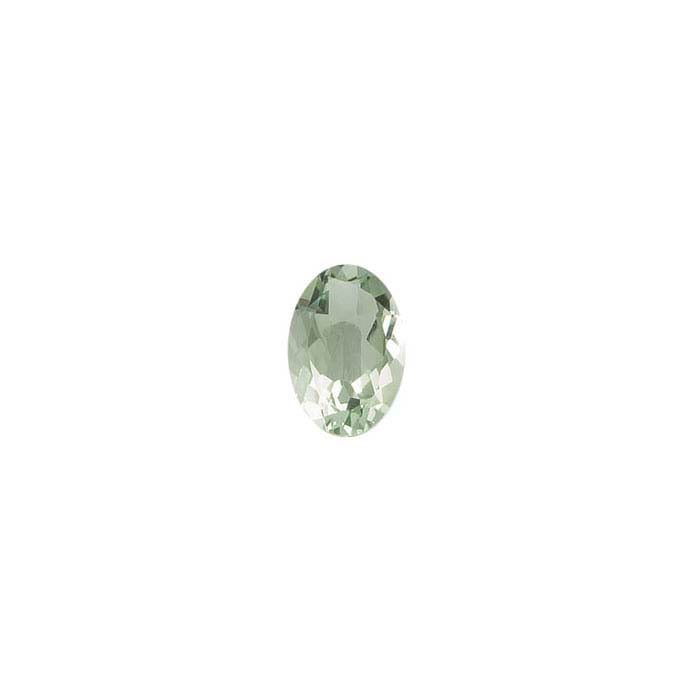 Green Quartz 8 x 6mm Oval Faceted Gemstone, AA-Grade