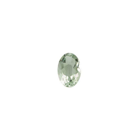 Green Quartz 8 x 6mm Oval Faceted Gemstone, AA-Grade