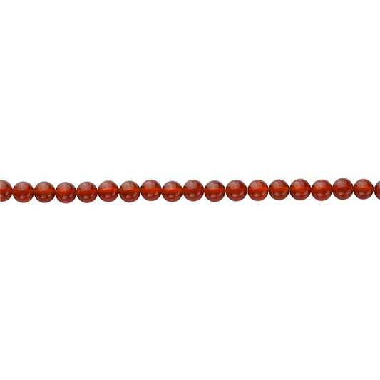 Carnelian 8mm Round Bead Strand