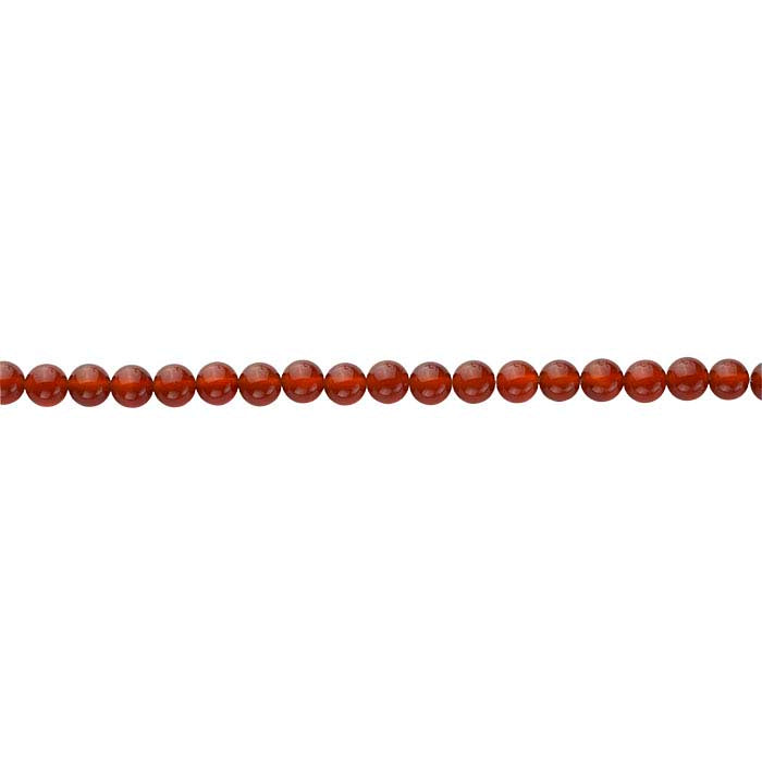 Carnelian Round Bead Strand