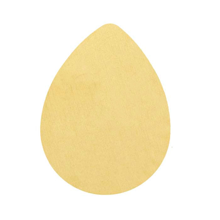 Brass 24.5mm Teardrop Stamping, 0.51mm