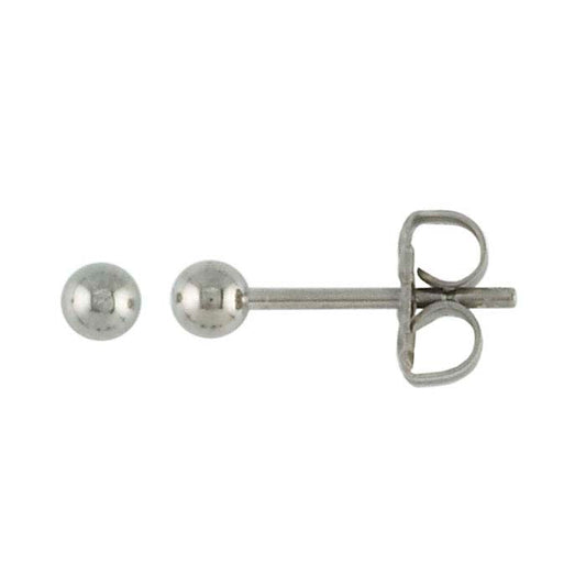 Titanium 3mm Ball Post Earrings