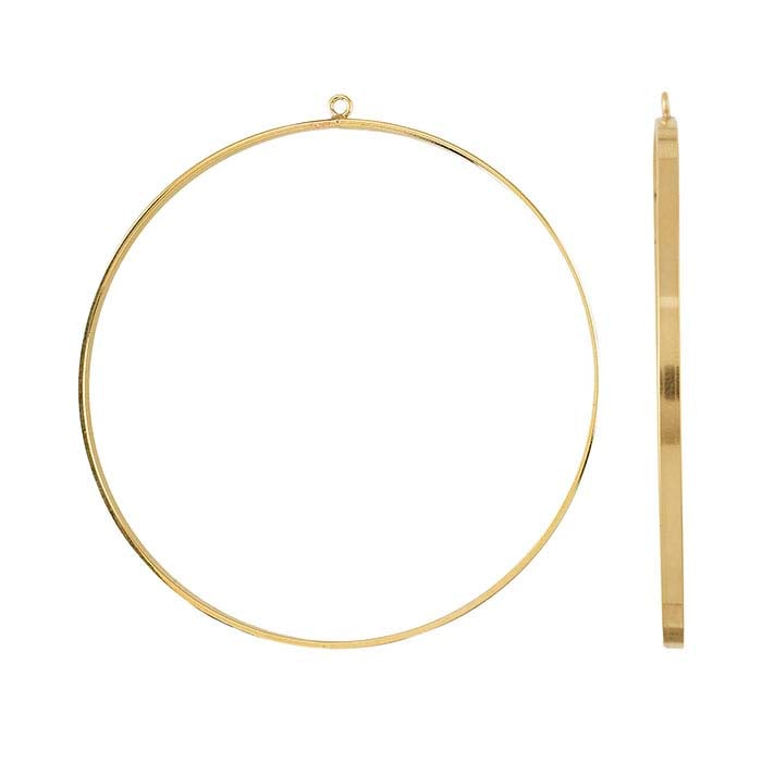 14/20 Yellow Gold-Filled Flat-Wire Round Component