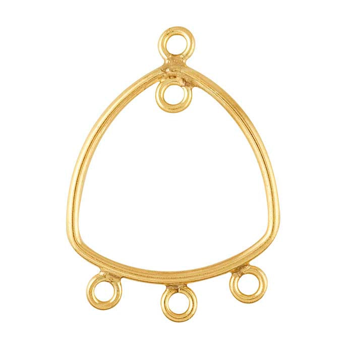 14/20 Yellow Gold-Filled Oblong Triangle Component