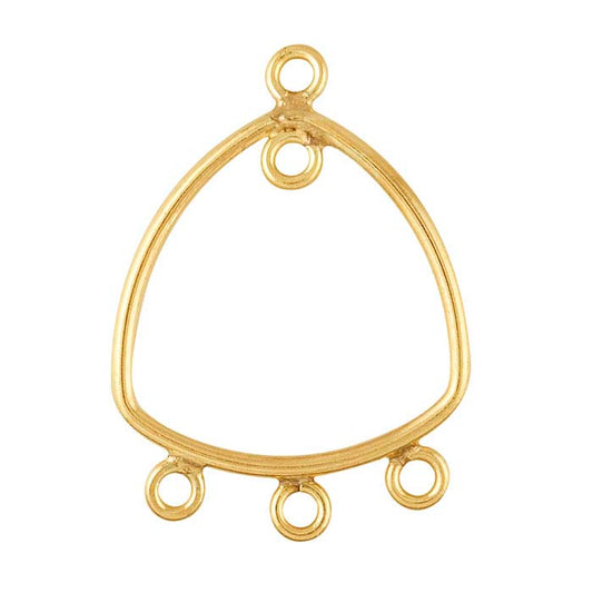14/20 Yellow Gold-Filled Oblong Triangle Component