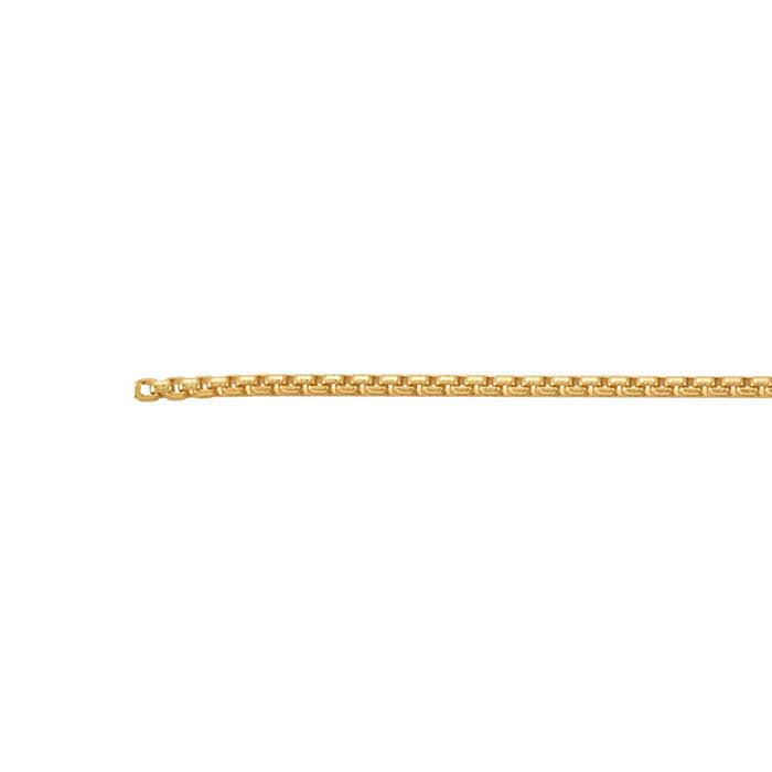 14/20 Yellow Gold-Filled 1.2mm Rounded Box Chain, By the Foot