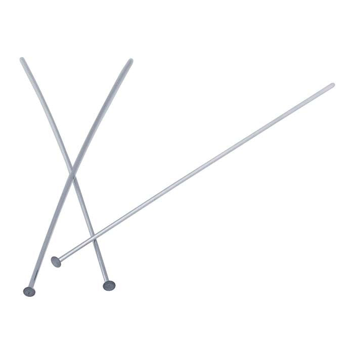 Stainless Steel Flat Head Pins, 1/2-Hard