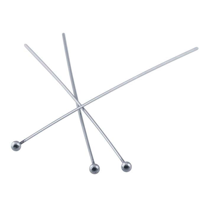 Stainless Steel Ball Head Pin, 0.51mm, 1/2-Hard