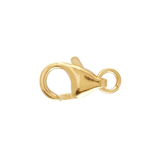 14/20 Yellow Gold-Filled 14.8 x 7.5mm Lobster Clasp with Open Ring