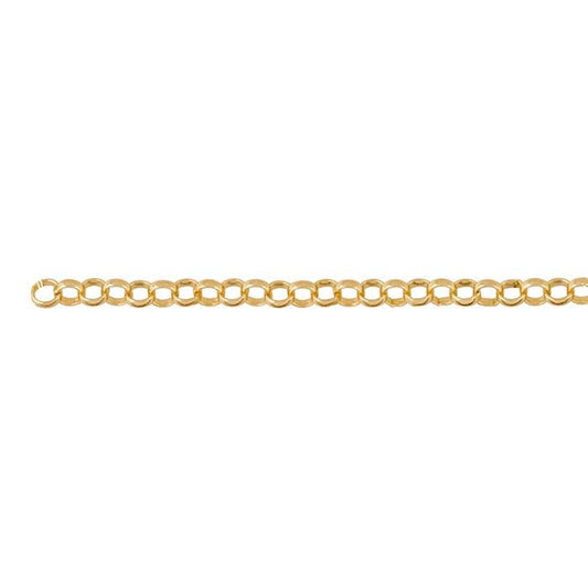 14K Yellow Gold 2.3mm Round Rolo Chain, By the Inch