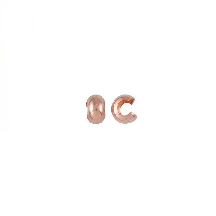 14/20 Rose Gold-Filled Crimp Bead Cover
