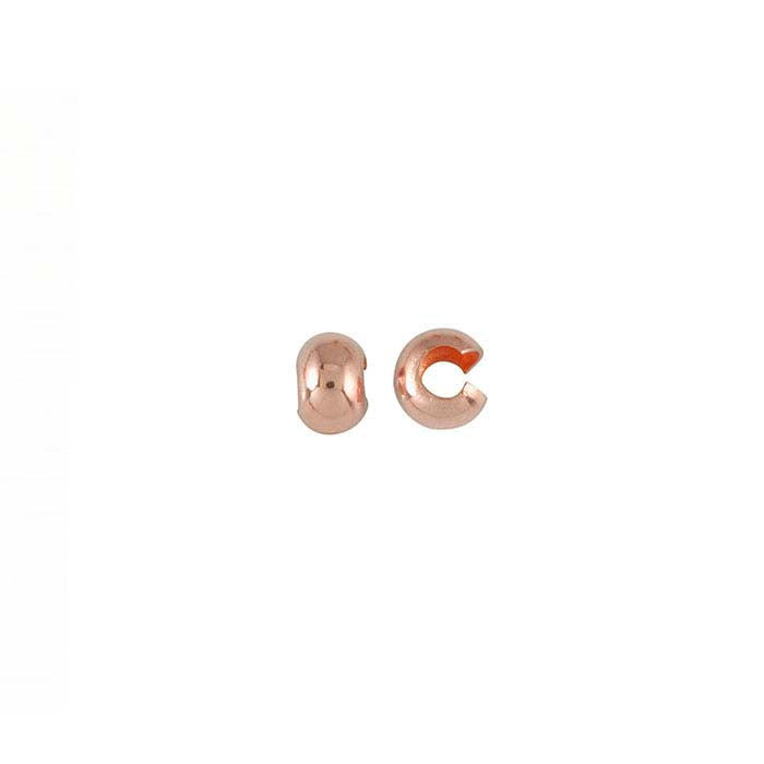 14/20 Rose Gold-Filled Crimp Bead Cover