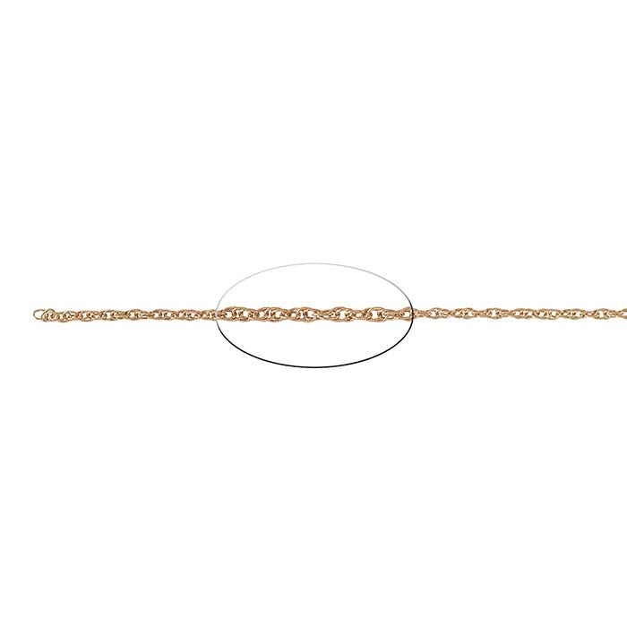 Bronze 1.7mm Double Rope Chain, 6.1 m. Spool