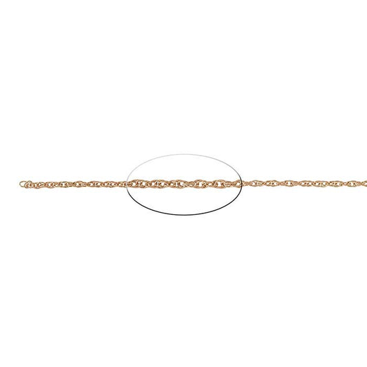 Bronze 1.7mm Double Rope Chain, 6.1 m. Spool