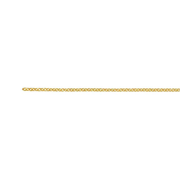 14/20 Yellow Gold-Filled 1.1mm Oval Cable Chain, 15.24 m. Spool