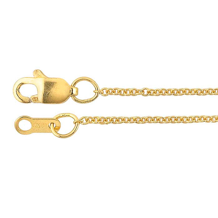 18 Karat Gelbgold 1,1 mm Ankerkette