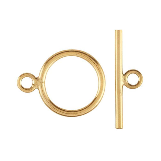 14/20 Yellow Gold-Filled 14.3 x 15.9mm Flat-End Toggle Clasp