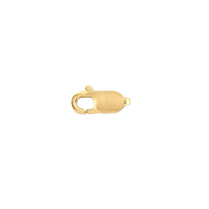 14K Yellow Gold 7 x 2.6mm Oval Lobster Clasp