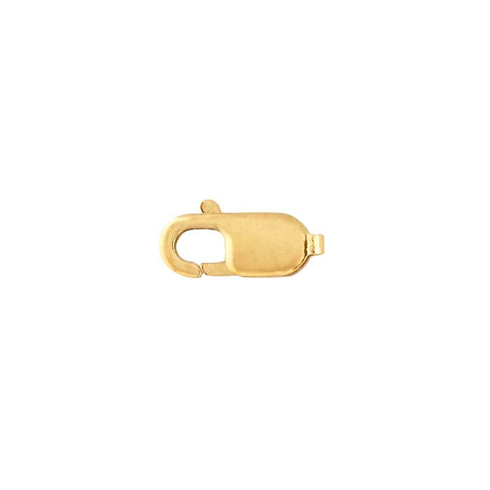 14K Yellow Gold 8.4 x 3.5mm Oval Lobster Clasp