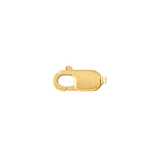 14K Yellow Gold 8.4 x 3.5mm Oval Lobster Clasp
