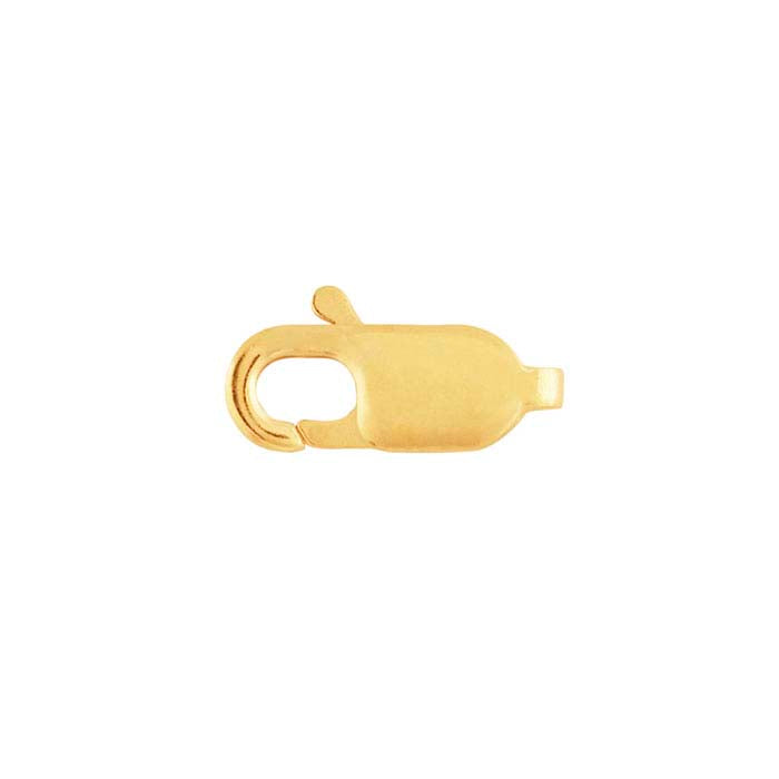 14K Yellow Gold 10.1 x 4mm Oval Lobster Clasp