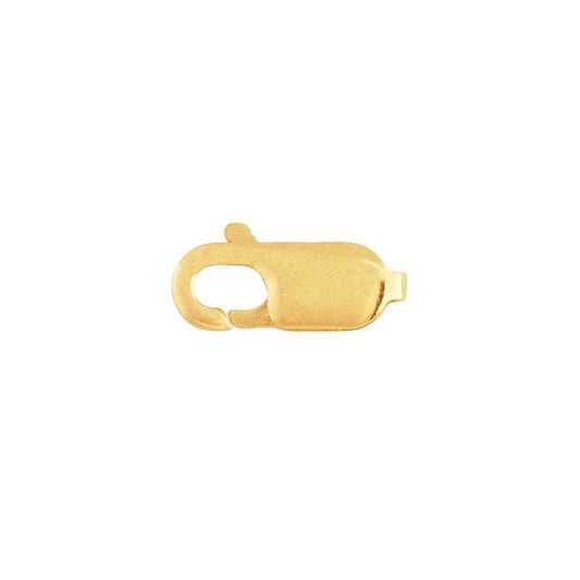 14K Yellow Gold 11.7 x 4.5mm Oval Lobster Clasp