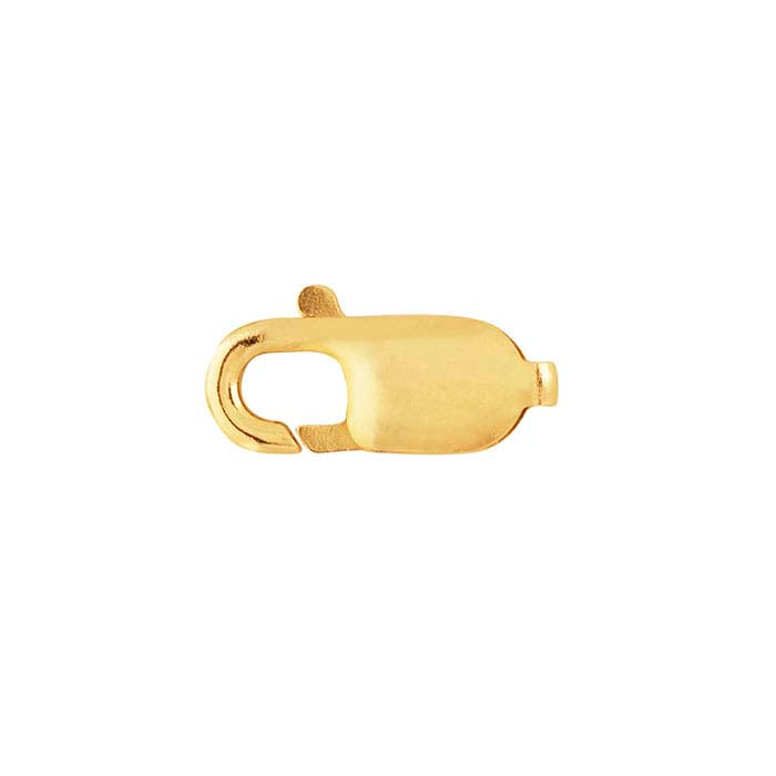 14K Yellow Gold 16.1 x 6mm Oval Lobster Clasp
