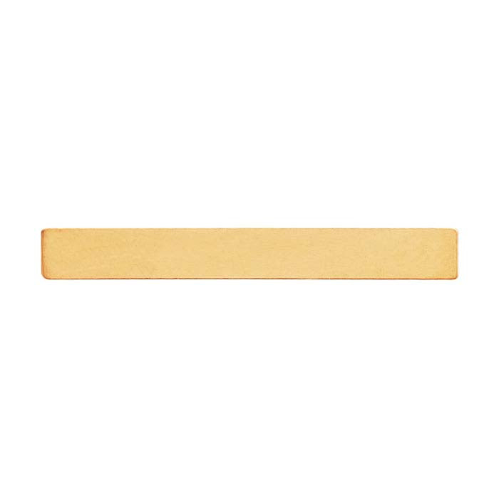 14/20 Yellow Gold-Filled 36.2 x 4.5mm Rectangle Stamping, 0.81mm, Hard