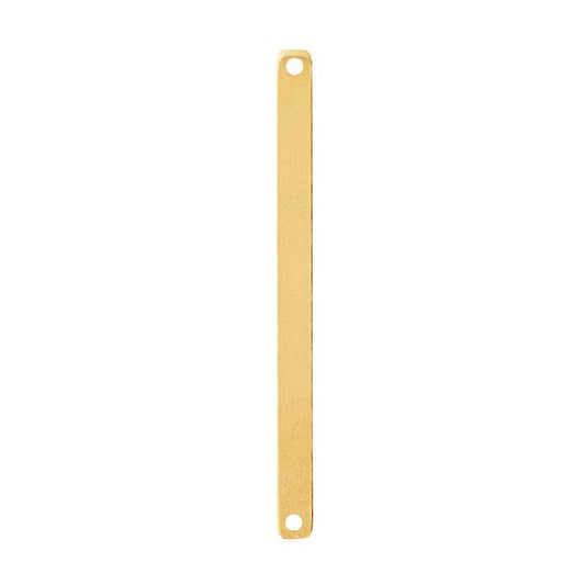 14/20 Guldpläterad Flat Rundad Rektangulär Länkkomponent, 0,81 mm