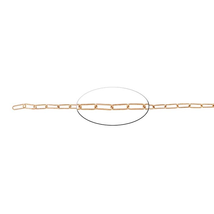 Brons 1,9 mm dragen kabelkedja, 6,1 m. rulle