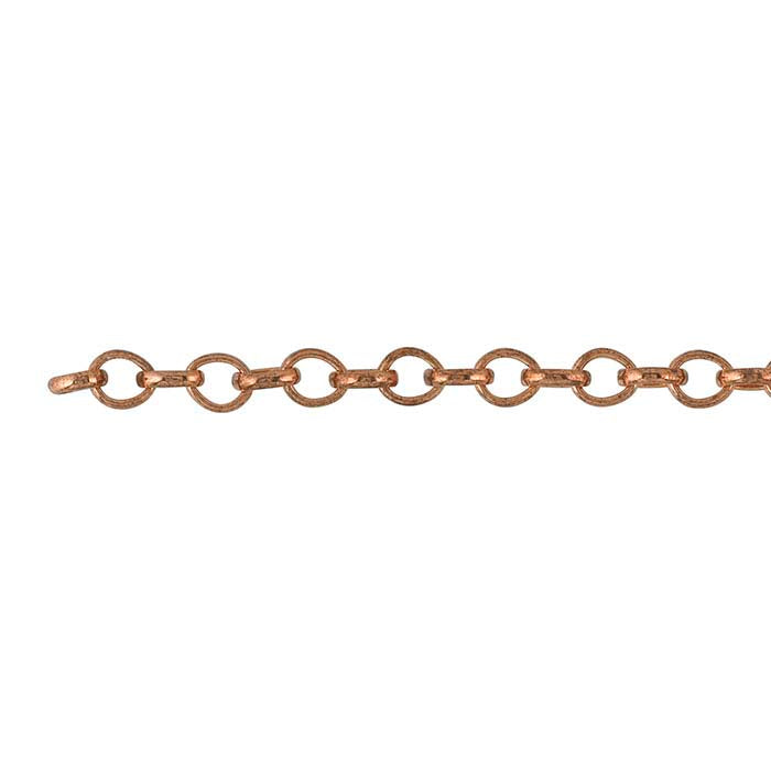 Copper Rolo Chain, 6.1 m. Spool