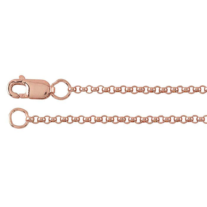 14/20 Rose Gold-Filled 1.6mm Round Rolo Chain