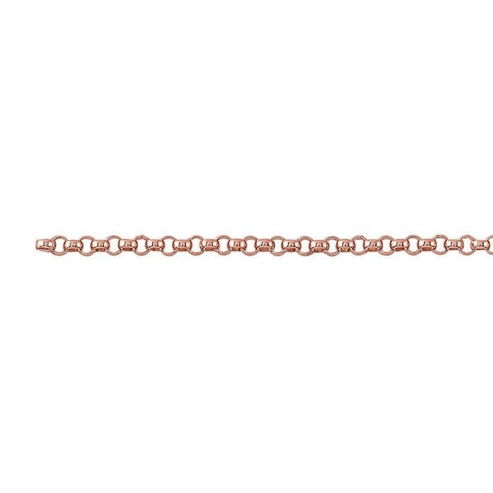14/20 Rose Gold-Filled Round Rolo Chain