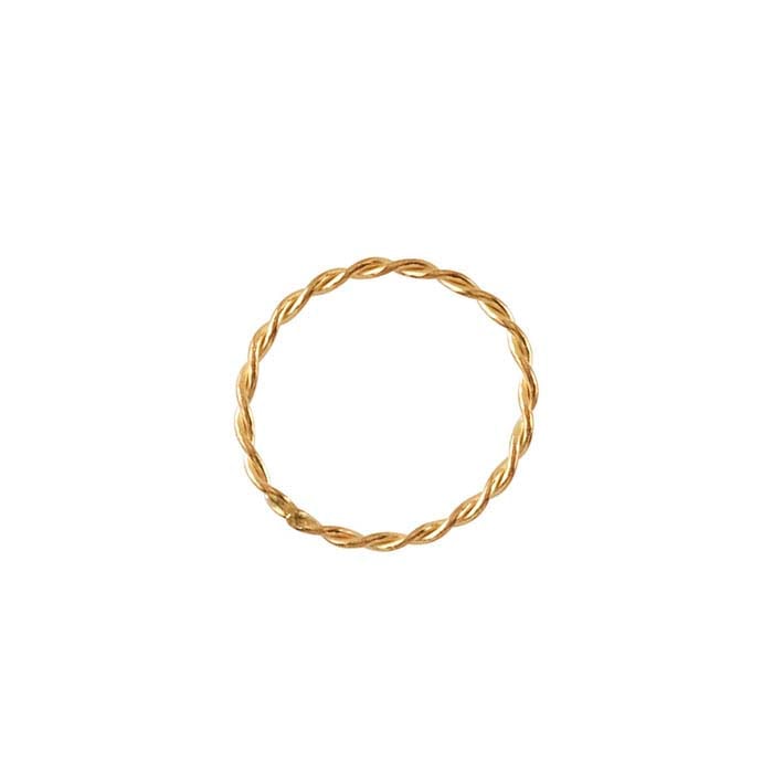 14/20 Yellow Gold-Filled Twist Circle Component