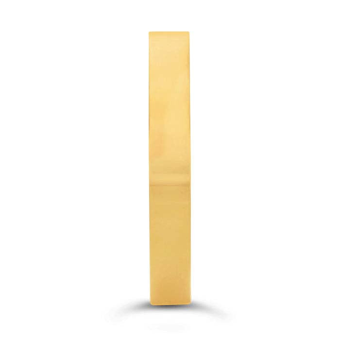 Nordt 14K Yellow Gold 3mm Flat Comfort Fit Wedding Band