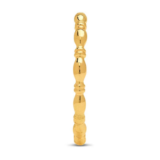 12/20 Yellow Gold-Filled Beaded-Pattern Ring