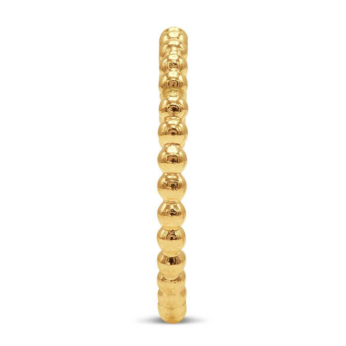12/20 Yellow Gold-Filled Beaded Ring