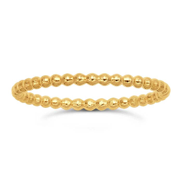 12/20 Yellow Gold-Filled 1.5mm Beaded Ring