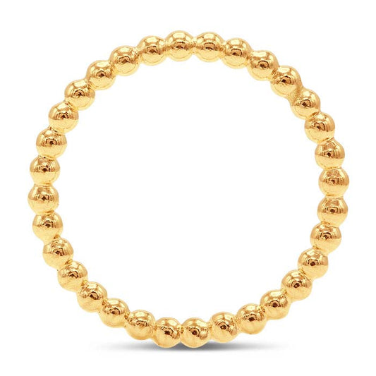 12/20 Yellow Gold-Filled 2mm Beaded Ring