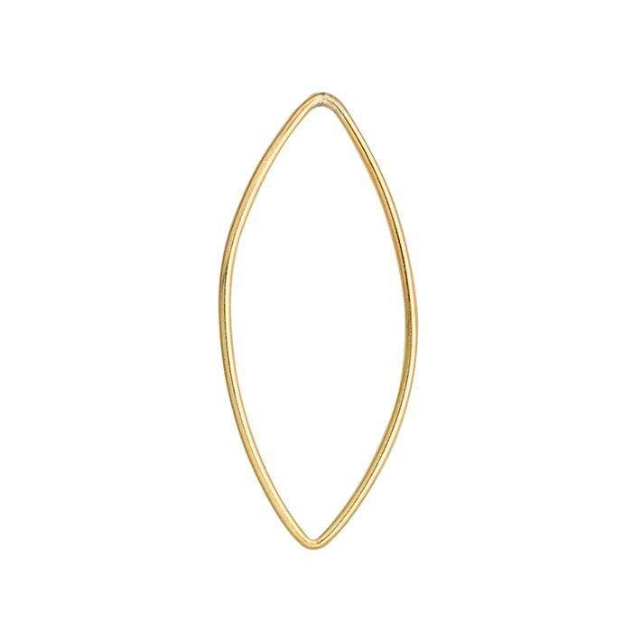 14/20 Yellow Gold-Filled Open Marquise Component