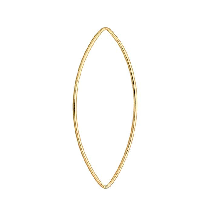 14/20 Yellow Gold-Filled Open Marquise Component