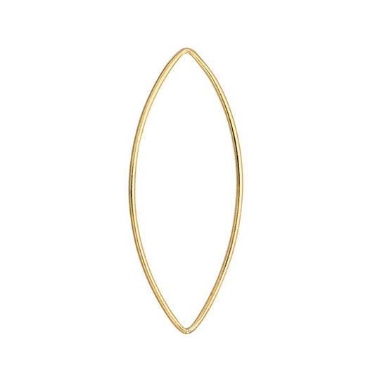 14/20 Yellow Gold-Filled Open Marquise Component
