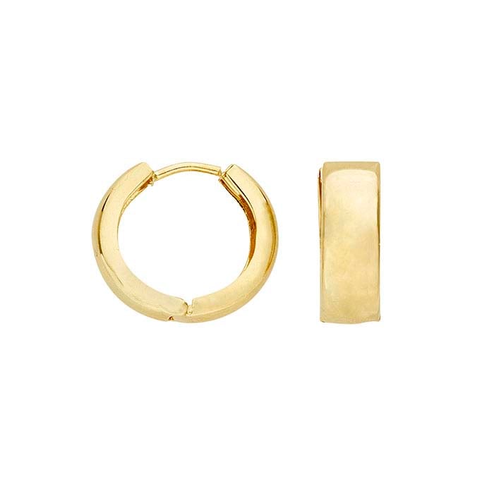 14K Yellow Gold Hoop Earrings