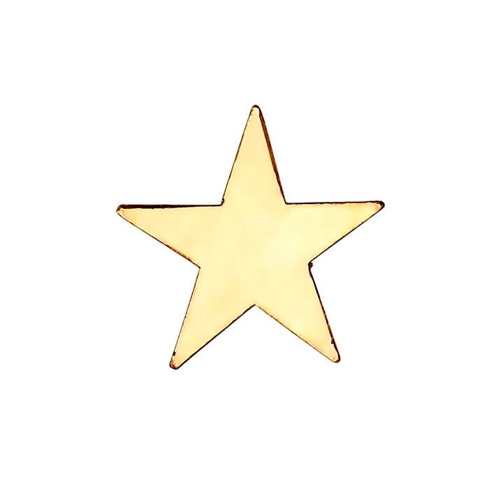 14/20 Yellow Gold-Filled Star Component for Floating Glass Lockets