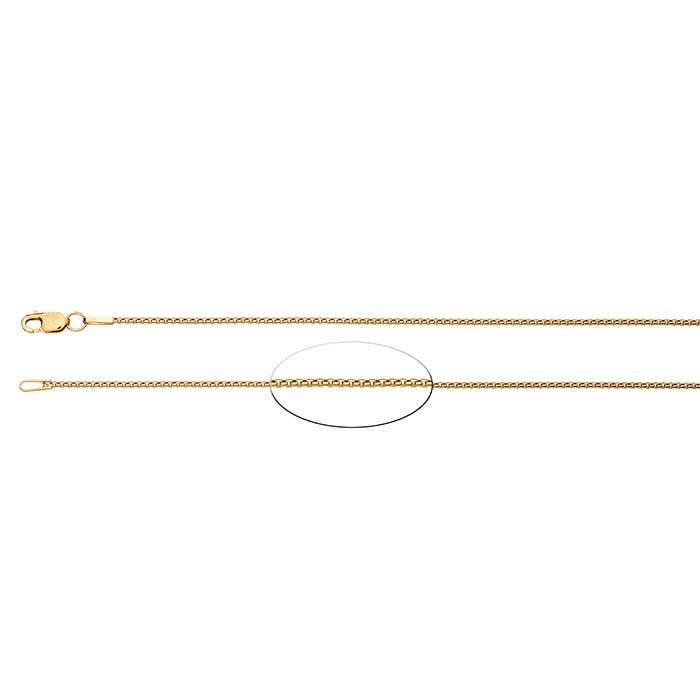 14/20 Yellow Gold-Filled 1mm Rounded Box Chain