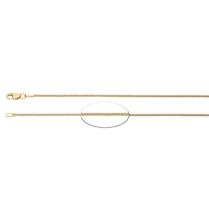 14/20 Yellow Gold-Filled 1mm Rounded Box Chain
