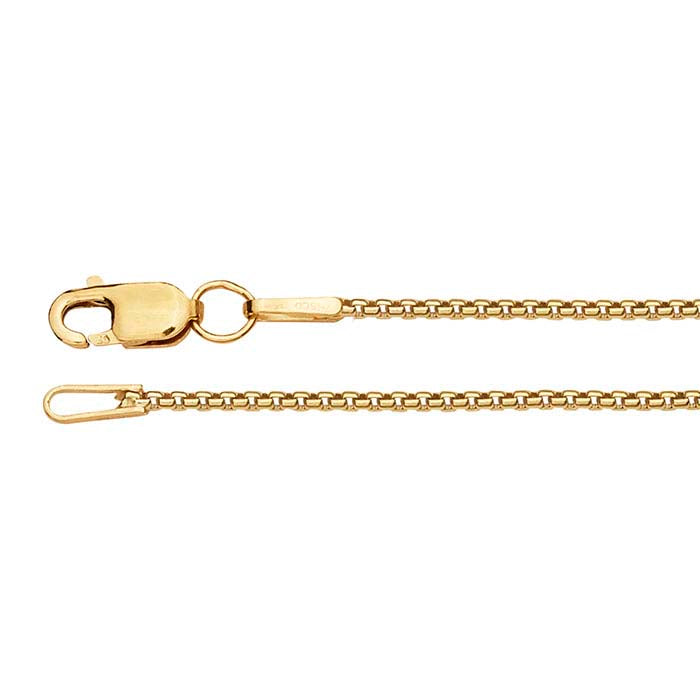 14/20 Yellow Gold-Filled 1mm Rounded Box Chain